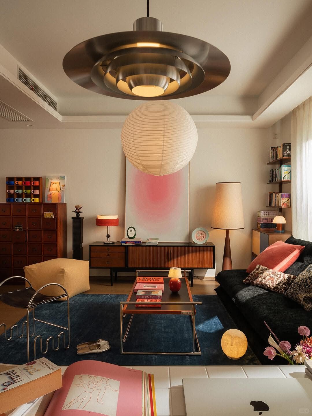 Midcentury Rose & Acier
