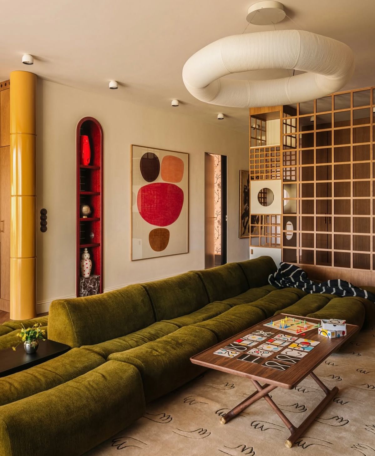Postmodernisme Chartreuse & Rouge