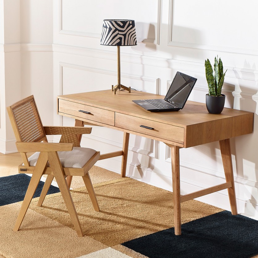 Bureau chêne minimaliste par Alain van Havre — Beyit