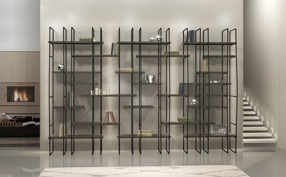 Bibliothèque modulable en acier par Style industriel — Beyit