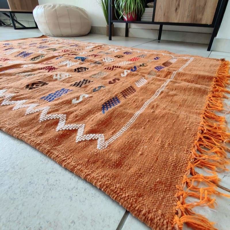 Tapis berbère terracotta par Artisan marocain — Beyit